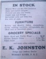 Johnstone General Store Advert