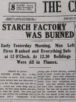 Starch Factory Fire