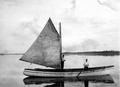 Walter Pursey on his fishing boat