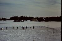 Hockey on the Winter River